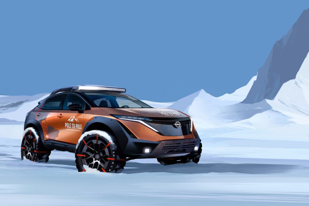 Nissan Ariya to embark on world first expedition from North Pole to South Pole