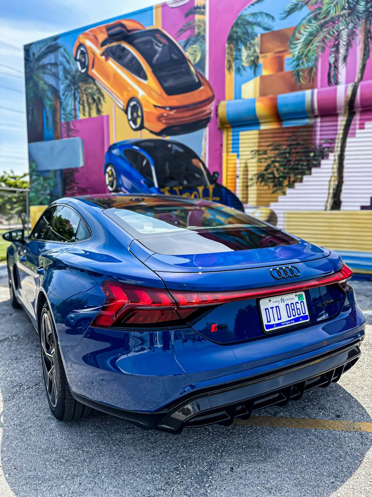 Miami Beach, a hub of artistic expression and opulent living, provided the perfect canvas for my electrifying experience in the 2023 Audi RS e-tron GT