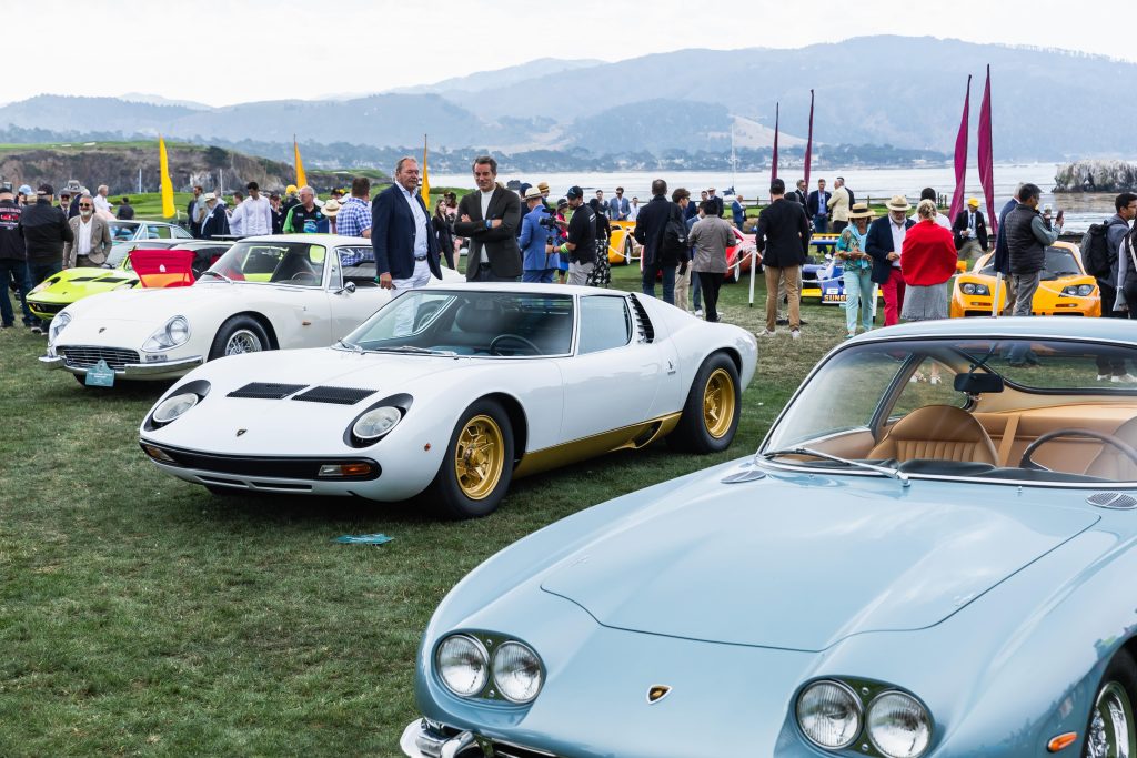 Stunning lineup in the Lamborghini 60th Anniversary class, a tribute to the brand's iconic history