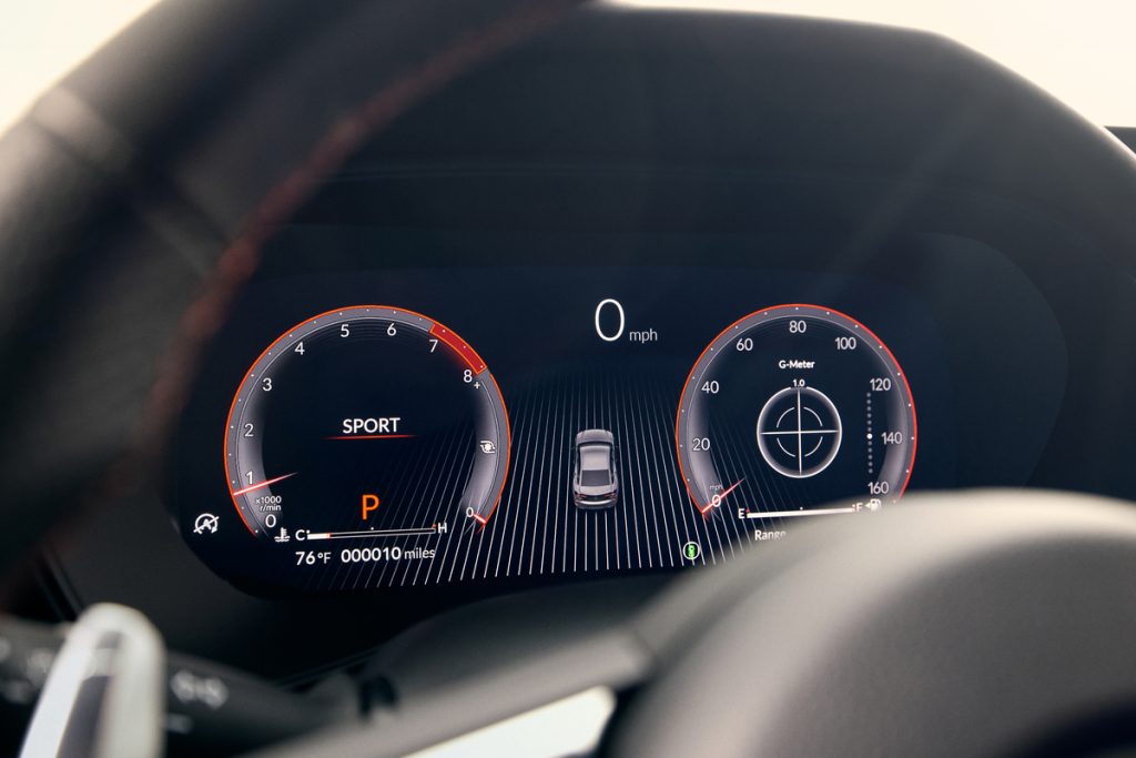 TLX Type S interior with Acura Precision Cockpit™ Digital Instrument Cluster and Head-Up Display