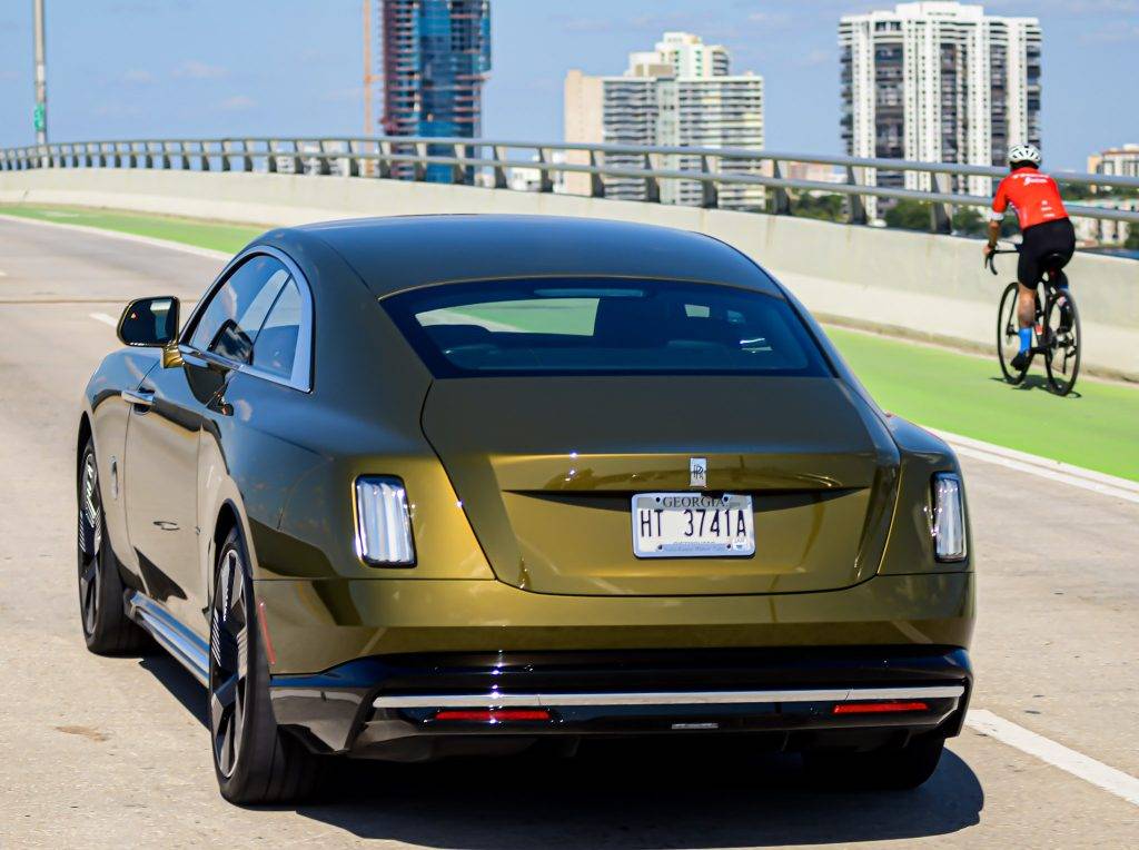 Rolls-Royce Spectre in Miami Beach. Visit Carsfera.com