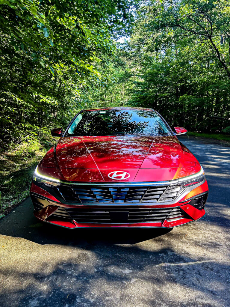 View detailed images of the 2024 Hyundai Elantra Limited, showcasing its sleek design, advanced features, and stylish interior on Carsfera.com