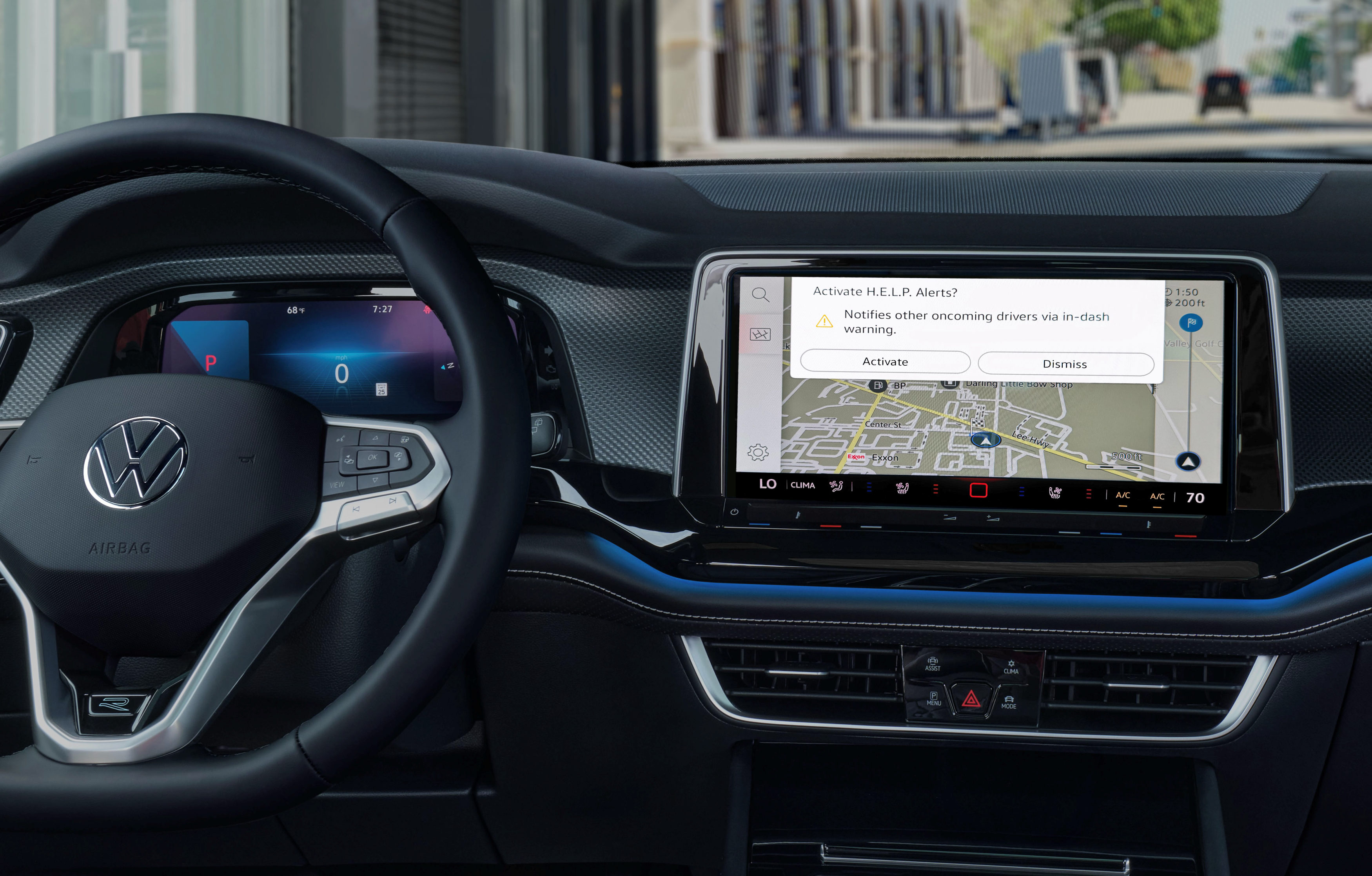 Volkswagen’s H.E.L.P.® alerts enhance road safety by notifying drivers of nearby hazards in real-time via C-V2X technology