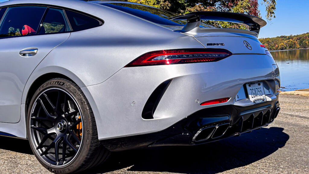 The 2024 #Mercedes #AMG #GT 63 S E Performance has over 831 hp and 1032 lb-ft of torque from its twin-turbo V8 and PHEV system. 