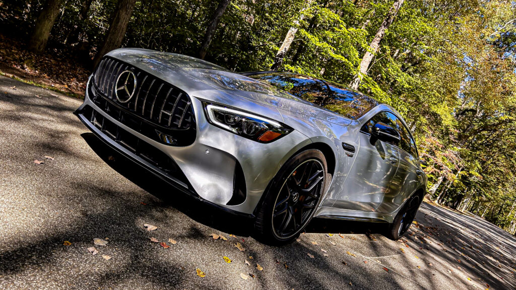 The 2024 #Mercedes #AMG #GT 63 S E Performance has over 831 hp and 1032 lb-ft of torque from its twin-turbo V8 and PHEV system. 