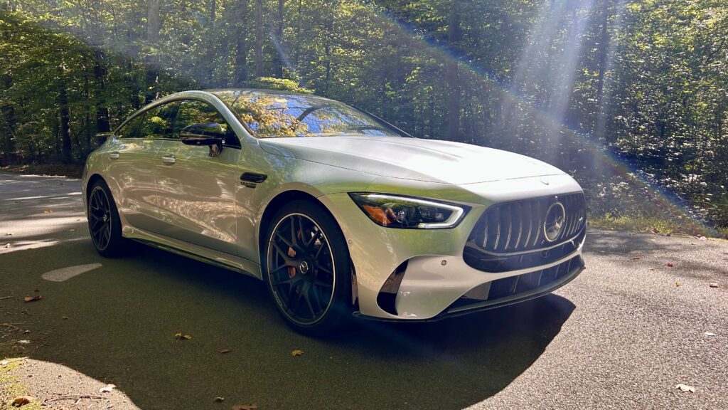 The 2024 #Mercedes #AMG #GT 63 S E Performance has over 831 hp and 1032 lb-ft of torque from its twin-turbo V8 and PHEV system. 