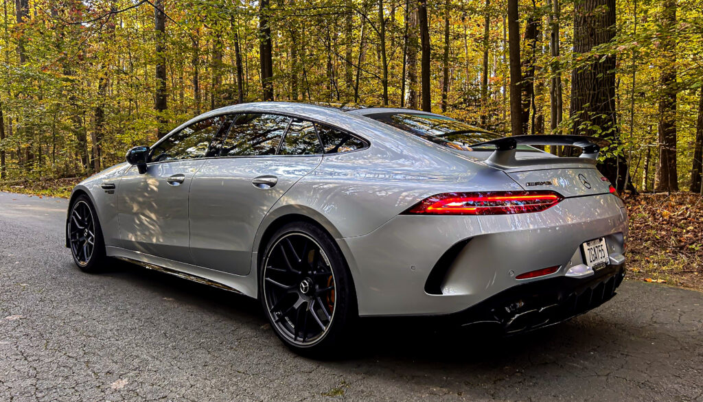 The 2024 #Mercedes #AMG #GT 63 S E Performance has over 831 hp and 1032 lb-ft of torque from its twin-turbo V8 and PHEV system. 