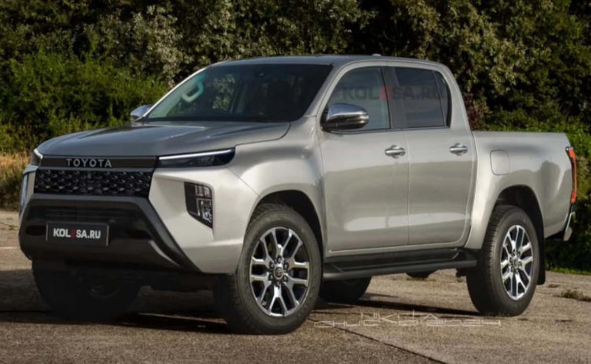 A silver pickup truck parked outdoors with modern design features.