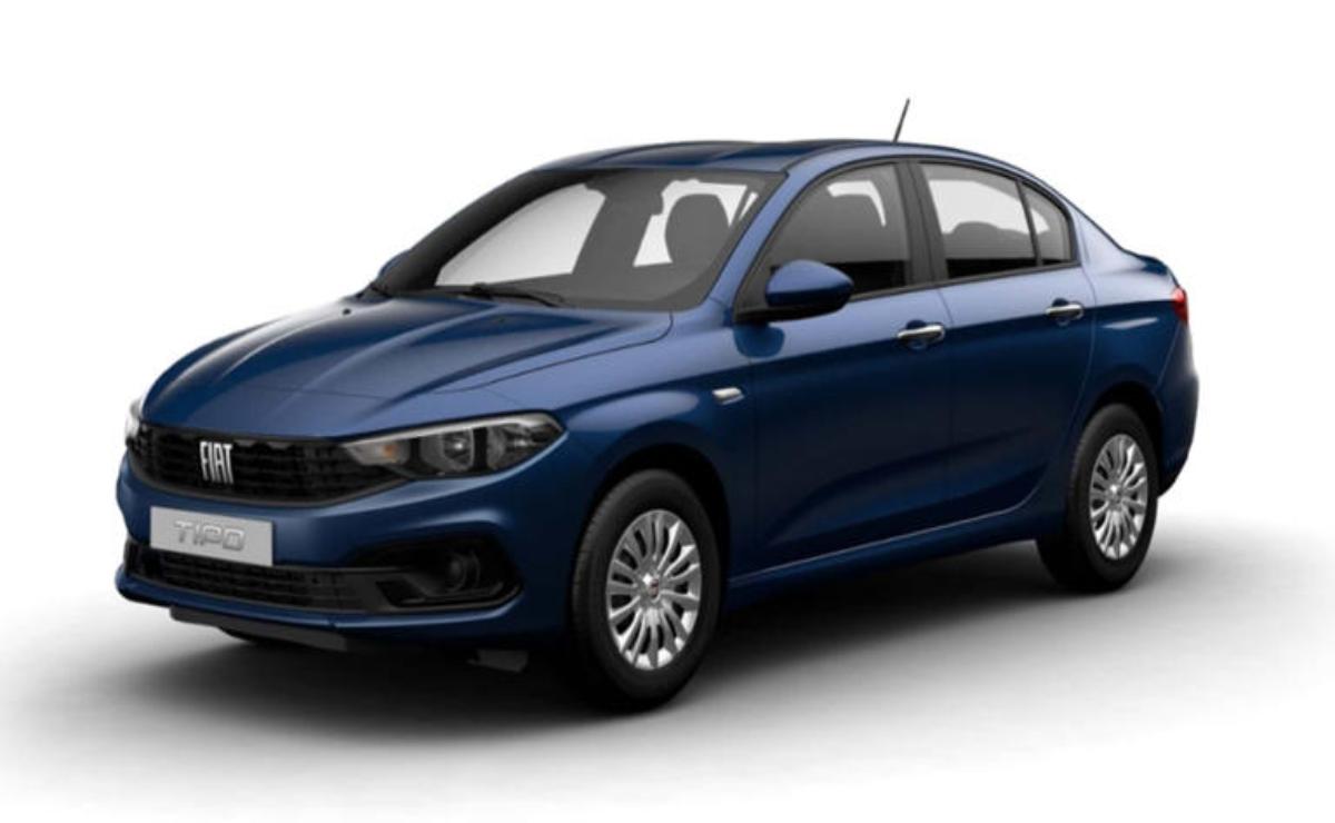 A sleek blue compact car with modern design and sporty features.