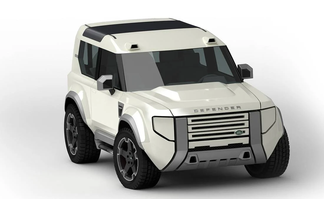 Compact white off-road SUV with rugged design and black accents.