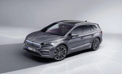 Sleek, modern gray electric SUV with stylish design and aerodynamic features.