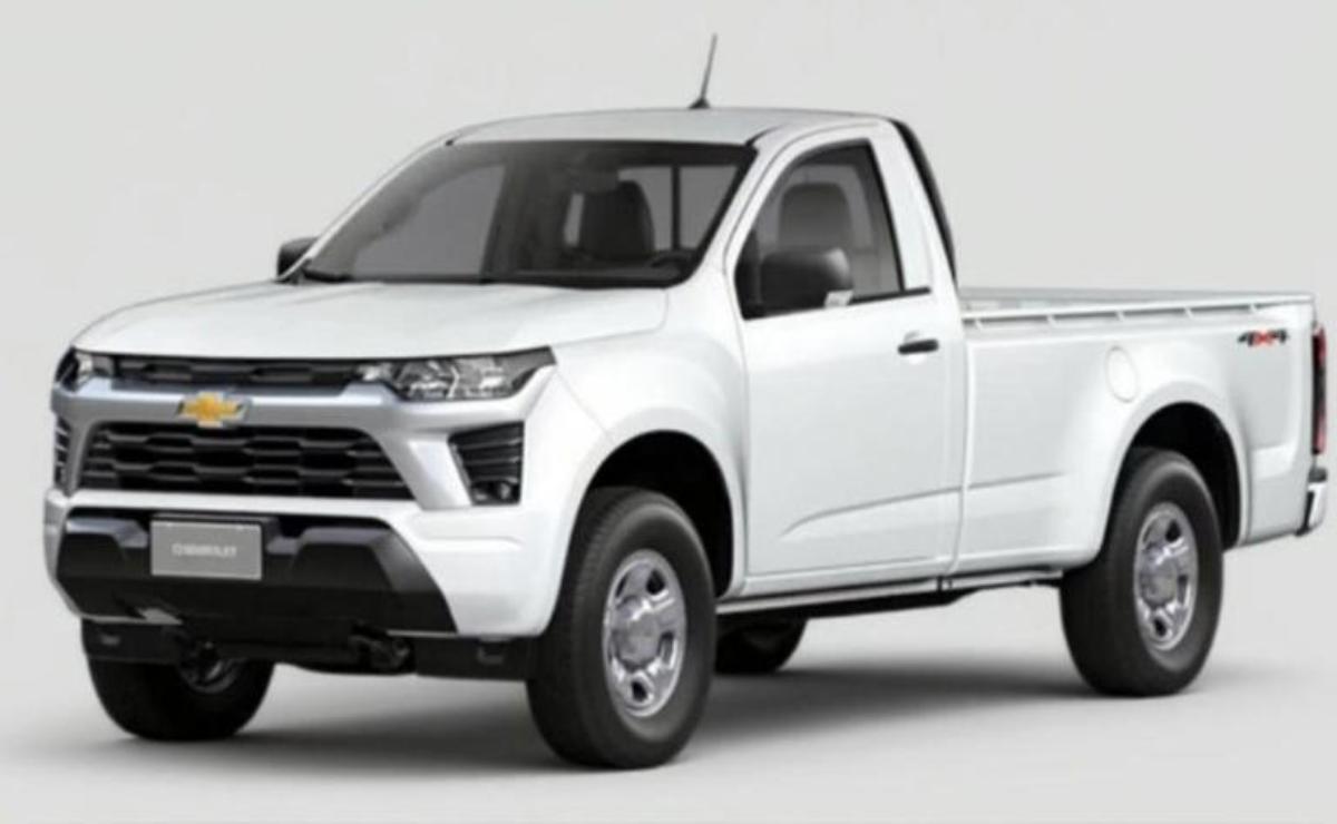 White single-cab pickup truck with modern design.