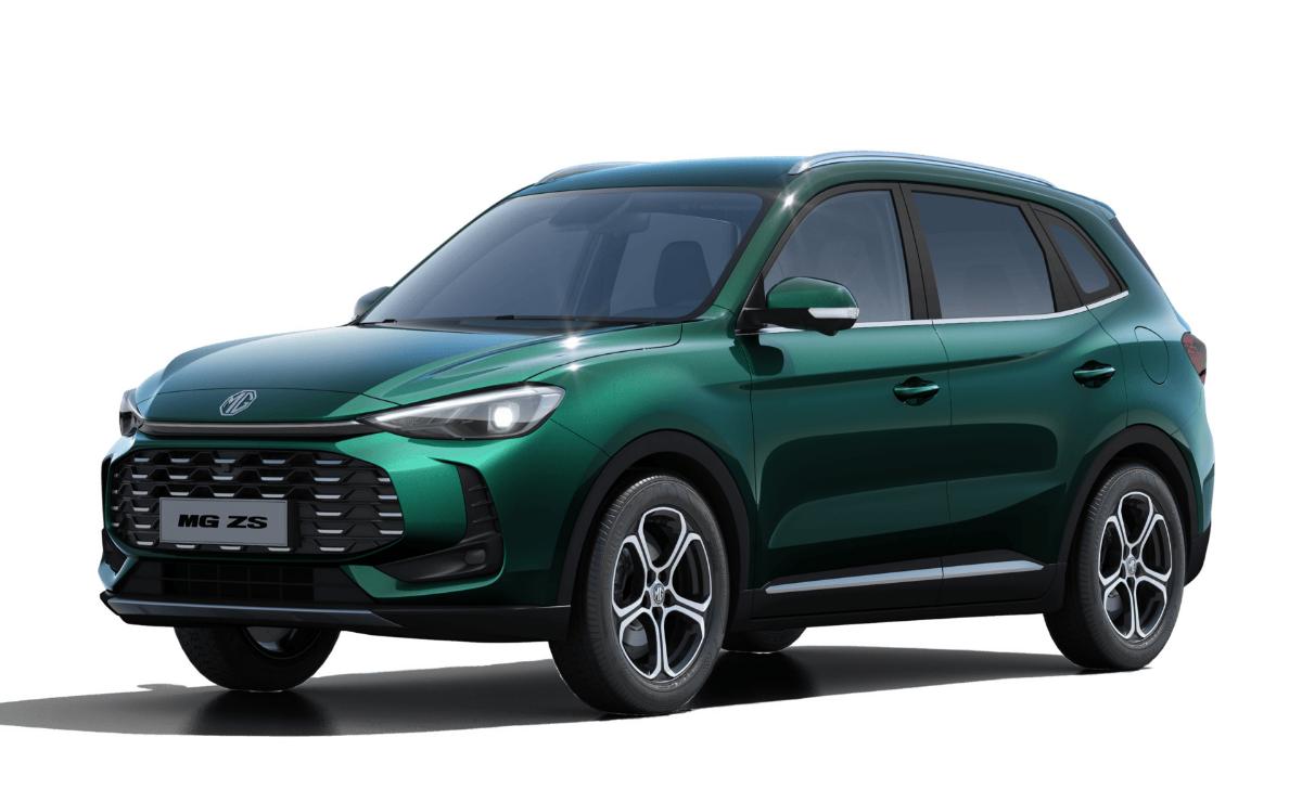 A sleek green SUV with modern design and sporty wheels.