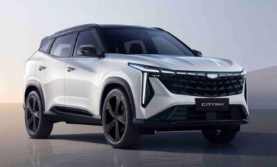 A sleek silver SUV parked indoors with modern design and black accents.