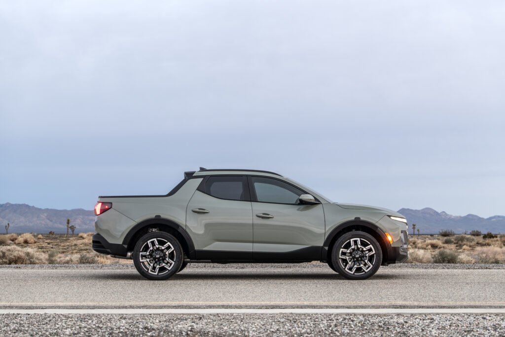 2026 Hyundai Santa Cruz Limited AWD parked outdoors showcasing exterior design, truck bed, and modern styling
