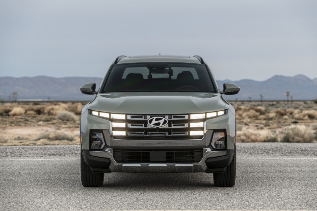 2026 Hyundai Santa Cruz Limited AWD parked outdoors showcasing exterior design, truck bed, and modern styling